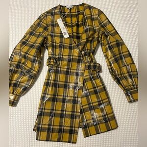 GANNI Plaid Dress Size 36
